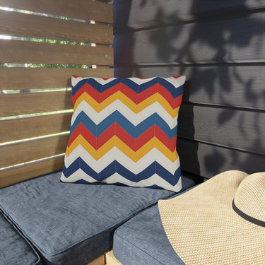 Chevron Vibes Outdoor Throw Pillow